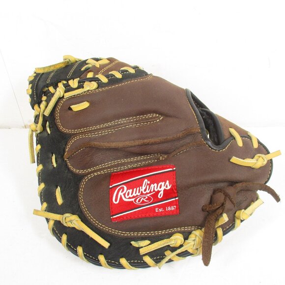 Rawlings RCM30SB Players Preferred Baseball Catchers Glove RHT Brown Leather - Picture 1 of 10
